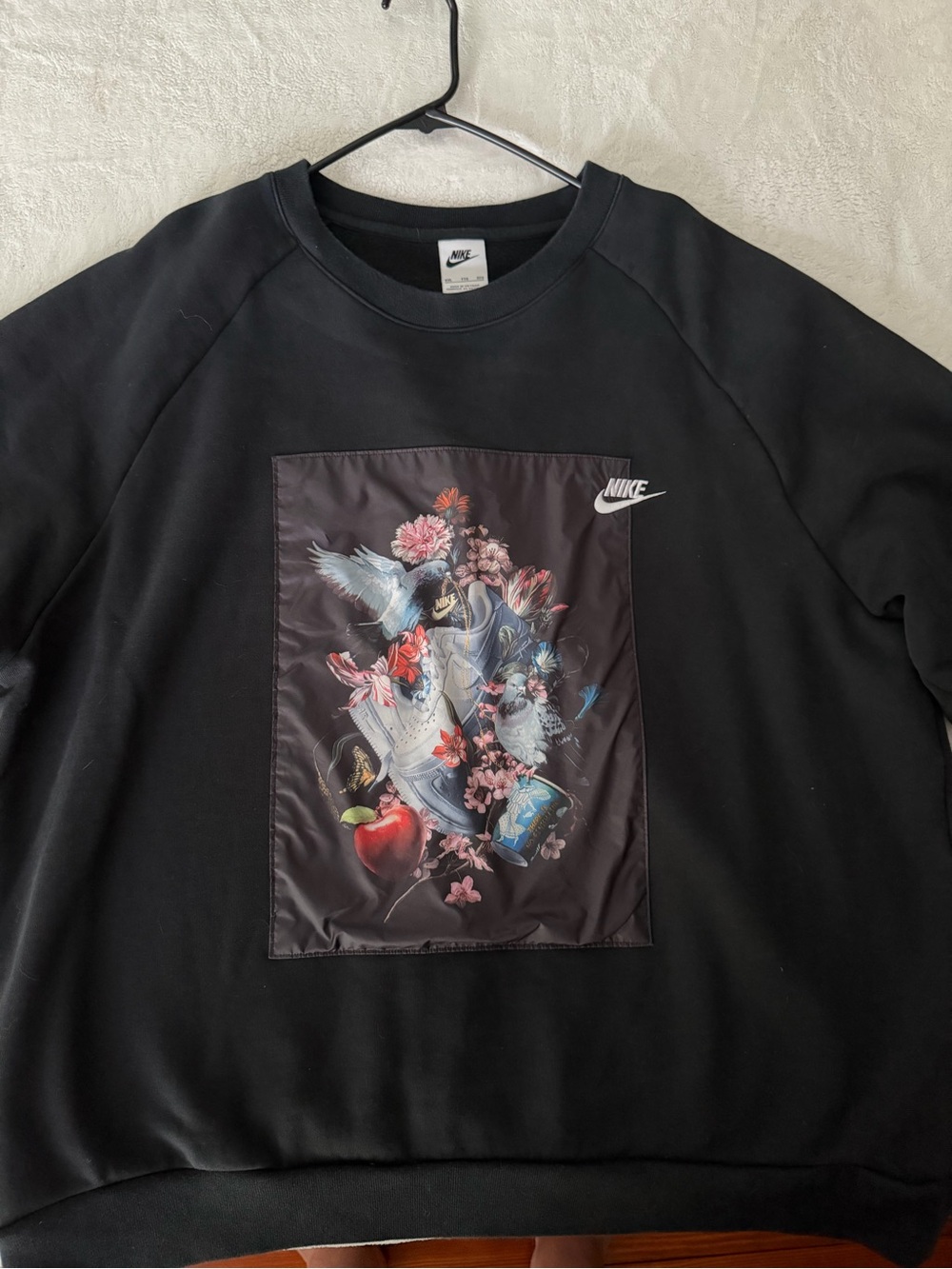 Nike Sportswear AF-1 Masterpiece Graphic Crewneck Sweatshirt Black XXL